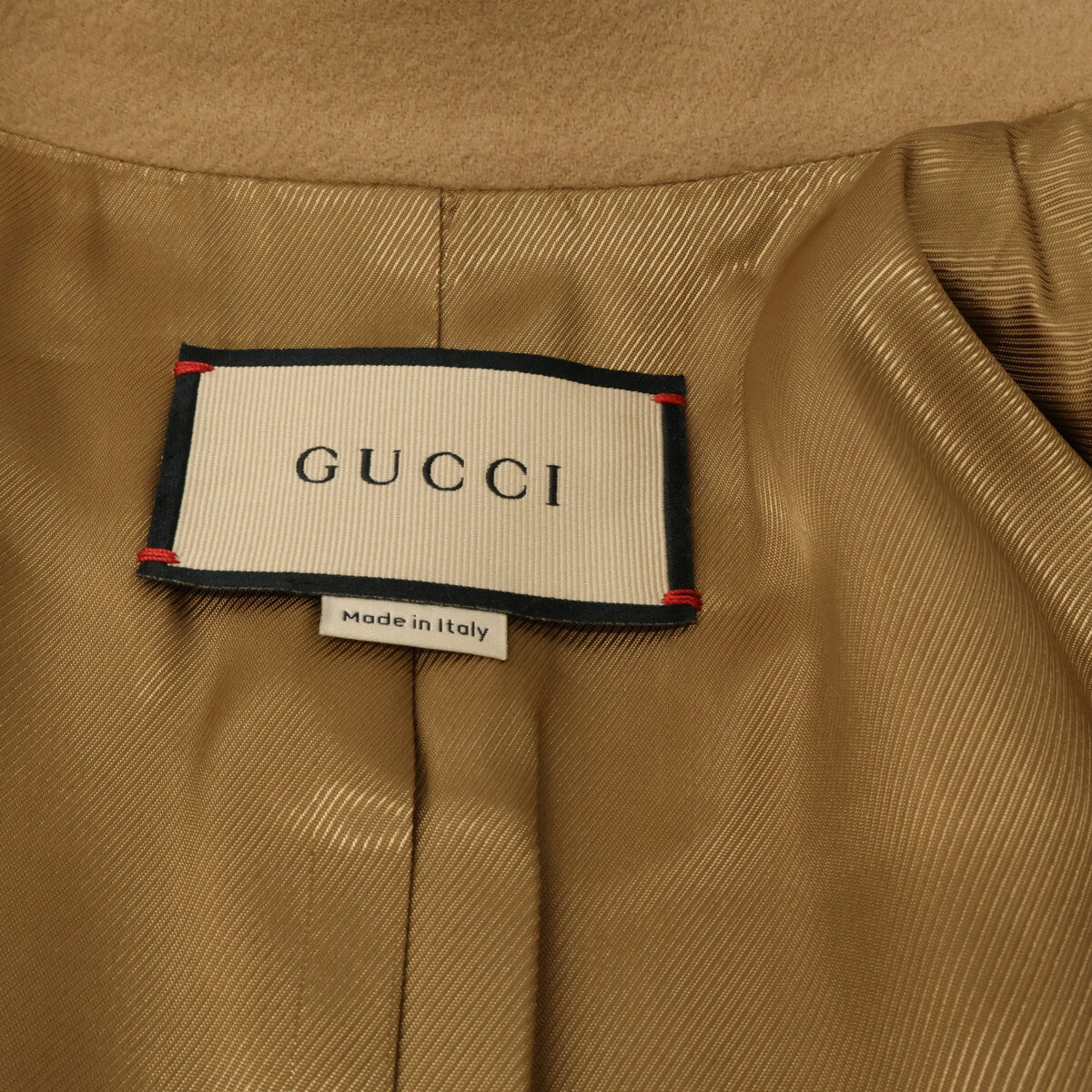 GUCCI Gucci 【Excellent condition/Domestic authorized】652015 Wool single-breasted long coat