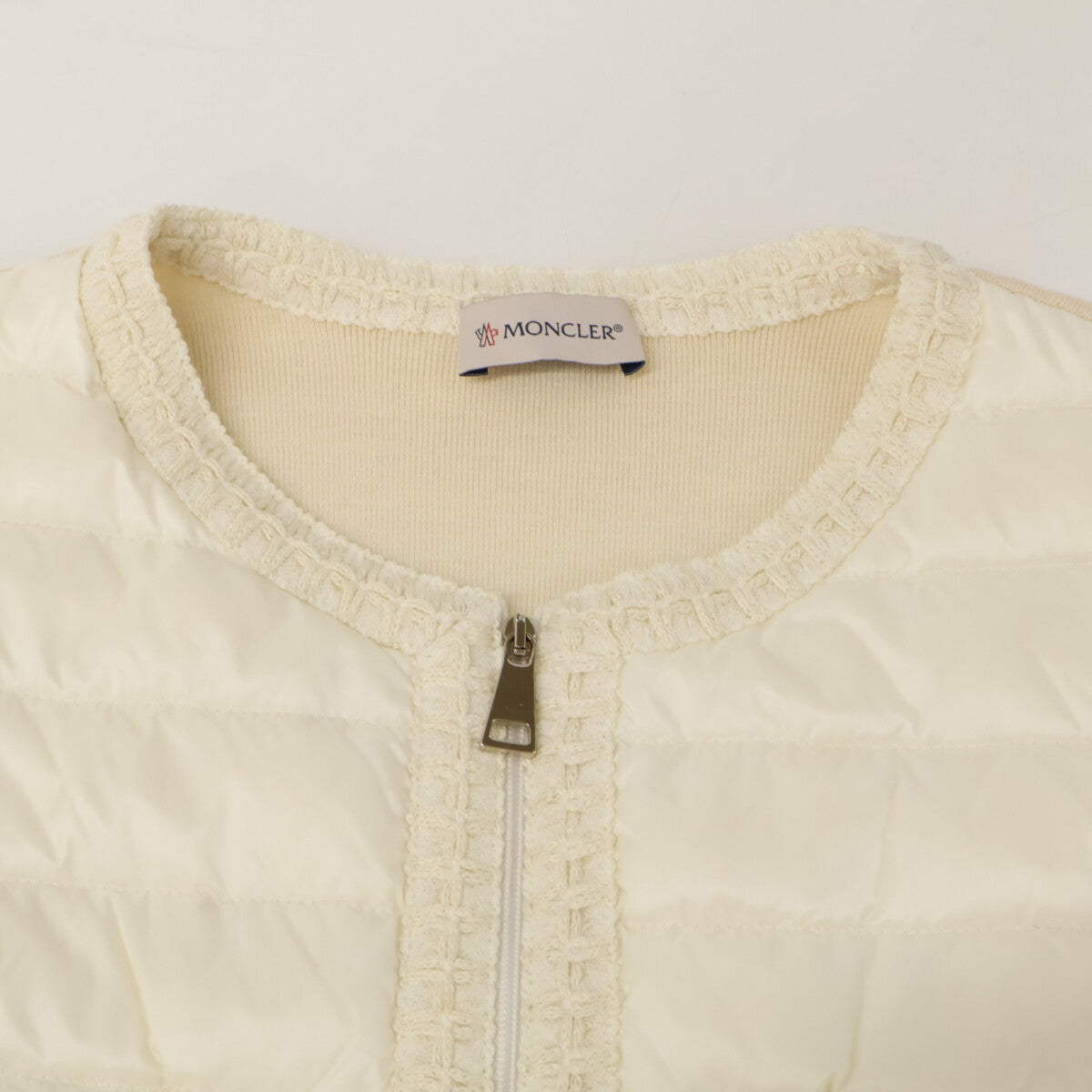 MONCLER モンクレール F10939B50800 CARDIGAN TRICOT ニット/ダウン切替 ノーカラージャケット ジャケット