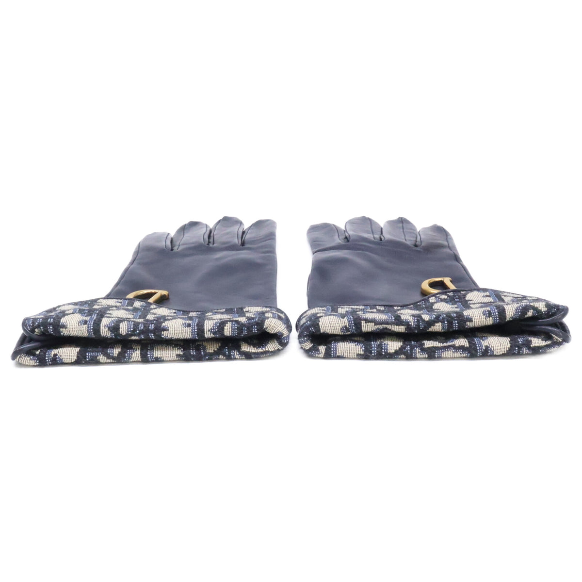 DIOR ディオール 95GLO751G501 SADDLE GLOVE ディオールオブリーク ジャカード/ラムスキン サドル グローブ