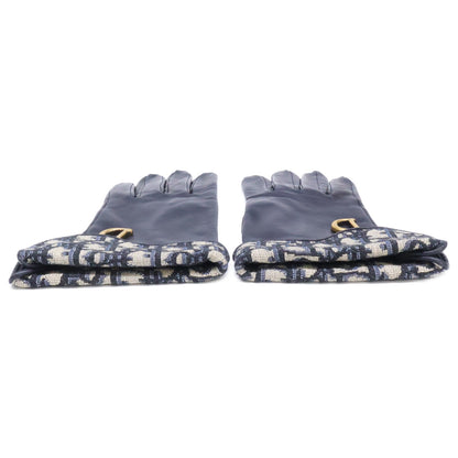 DIOR ディオール 95GLO751G501 SADDLE GLOVE ディオールオブリーク ジャカード/ラムスキン サドル グローブ