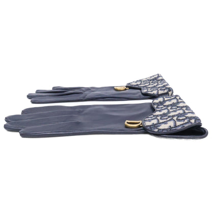 DIOR ディオール 95GLO751G501 SADDLE GLOVE ディオールオブリーク ジャカード/ラムスキン サドル グローブ