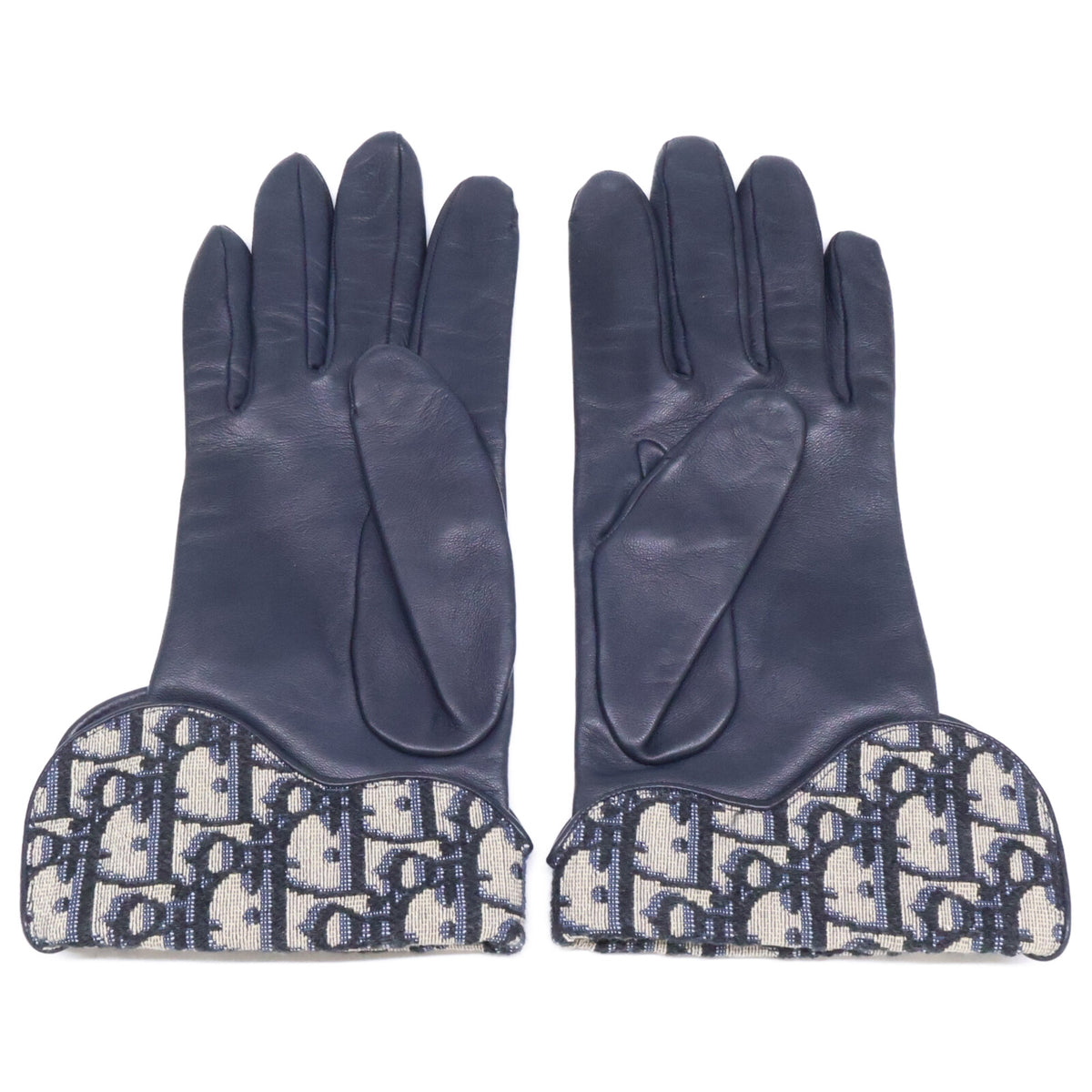 DIOR ディオール 95GLO751G501 SADDLE GLOVE ディオールオブリーク ジャカード/ラムスキン サドル グローブ