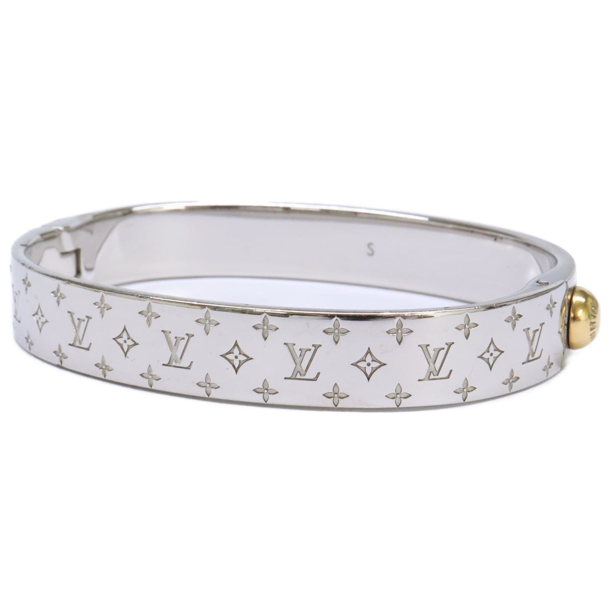 LOUIS VUITTON ルイヴィトン M00249 カフ・ナノグラム バングル