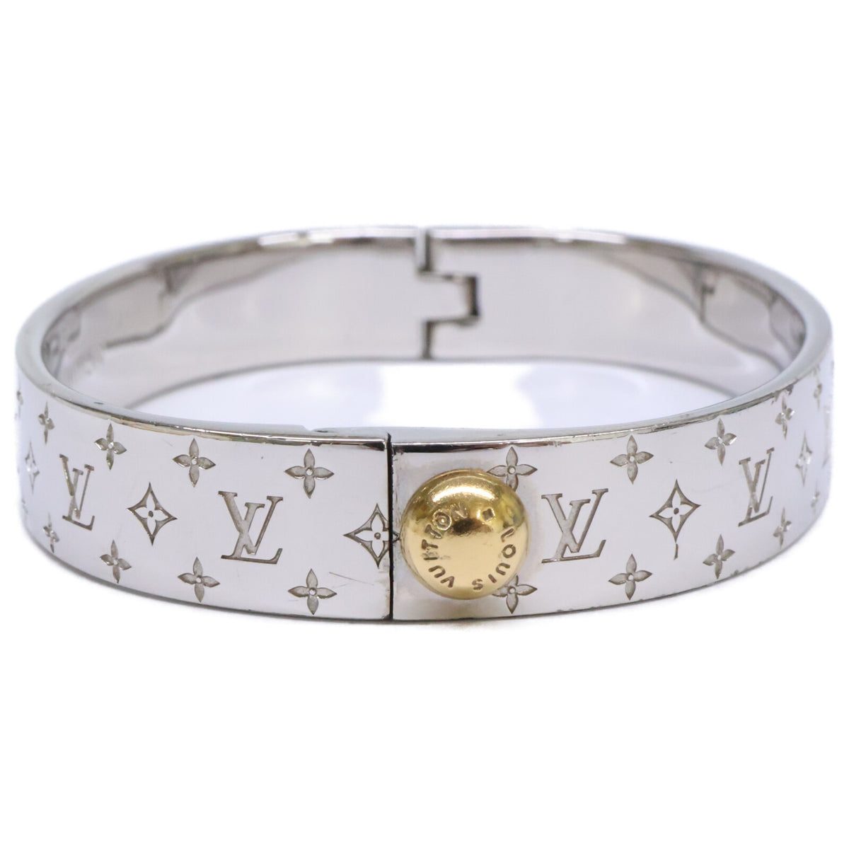 LOUIS VUITTON ルイヴィトン M00249 カフ・ナノグラム バングル