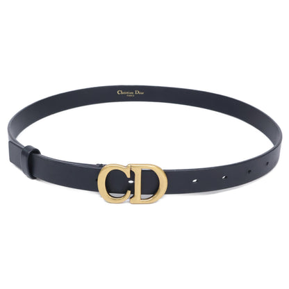 Christian Dior クリスチャンディオール 60-MA-0250 CDバックル レザー ナロー ベルト