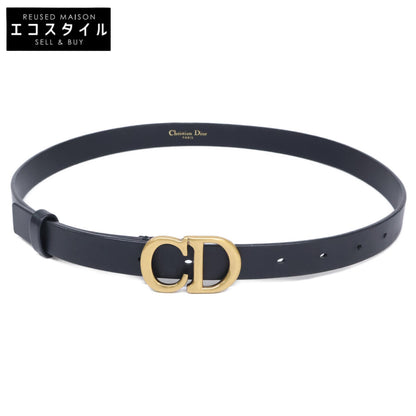 Christian Dior クリスチャンディオール 60-MA-0250 CDバックル レザー ナロー ベルト