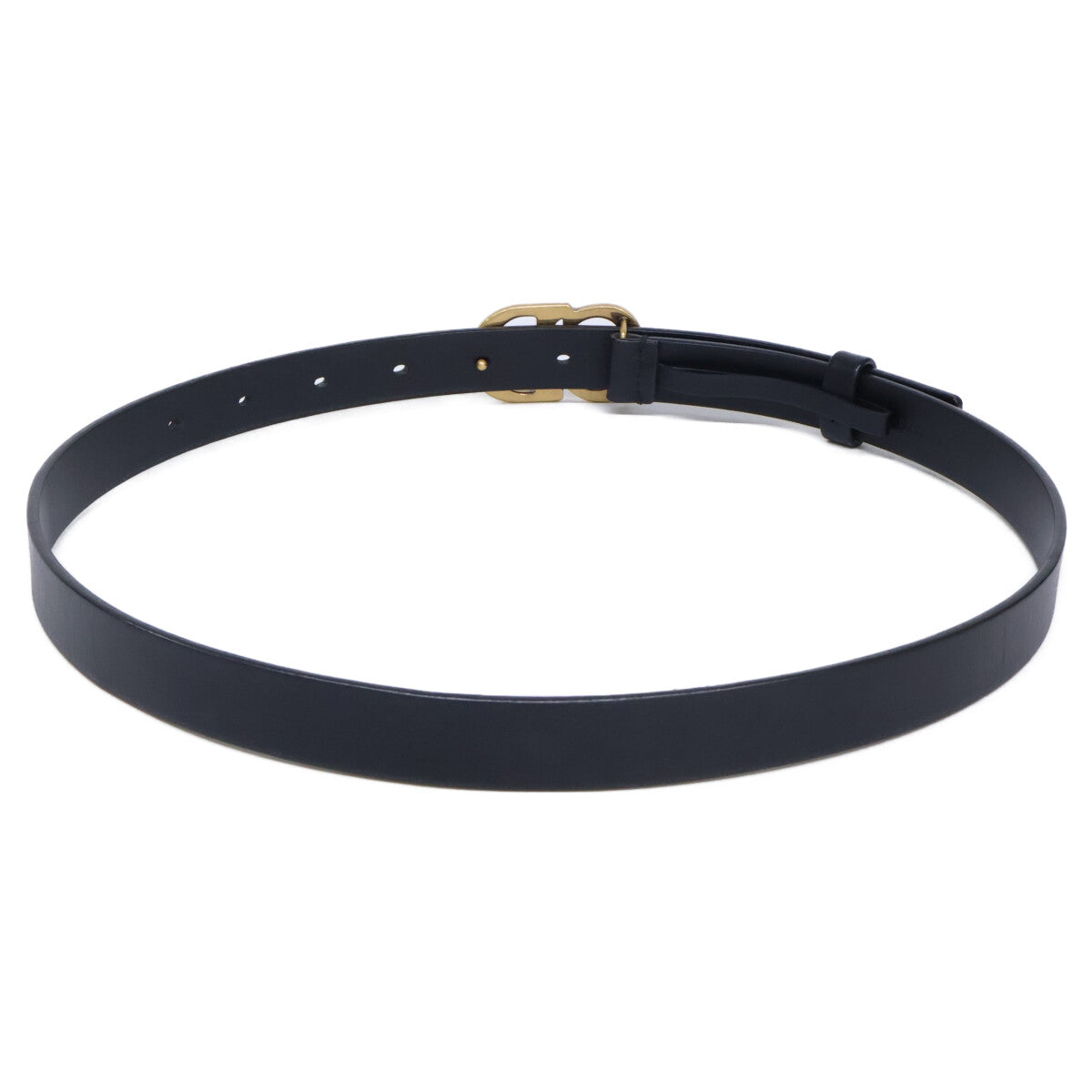 Christian Dior クリスチャンディオール 60-MA-0250 CDバックル レザー ナロー ベルト