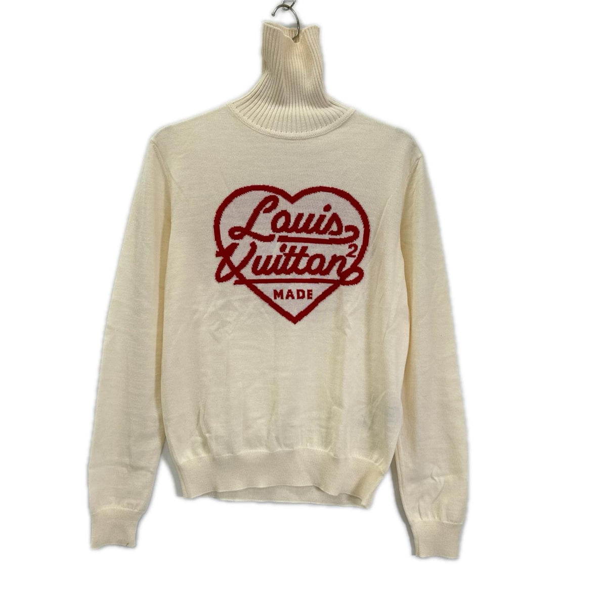 LOUIS VUITTON ルイヴィトン ×NIGO アイボリー タートルネック ニット トップス