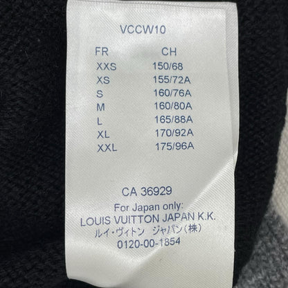 LOUIS VUITTON ルイヴィトン ブラック インタルシア シグネチャー 長袖ニット トップス