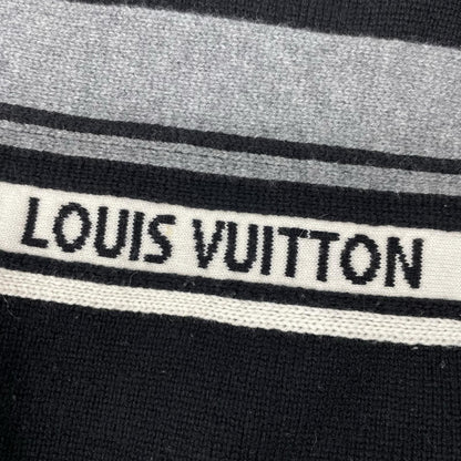 LOUIS VUITTON ルイヴィトン ブラック インタルシア シグネチャー 長袖ニット トップス