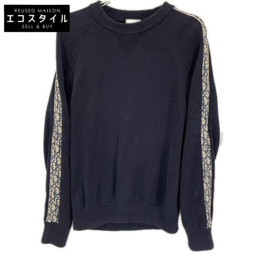 DIOR ディオール 113M638AT187 ネイビー オブリーク トロッター 長袖ニット トップス