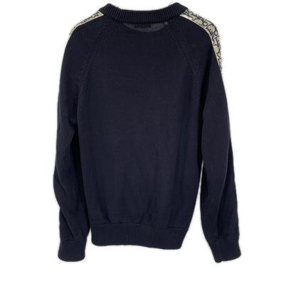 DIOR ディオール 113M638AT187 ネイビー オブリーク トロッター 長袖ニット トップス