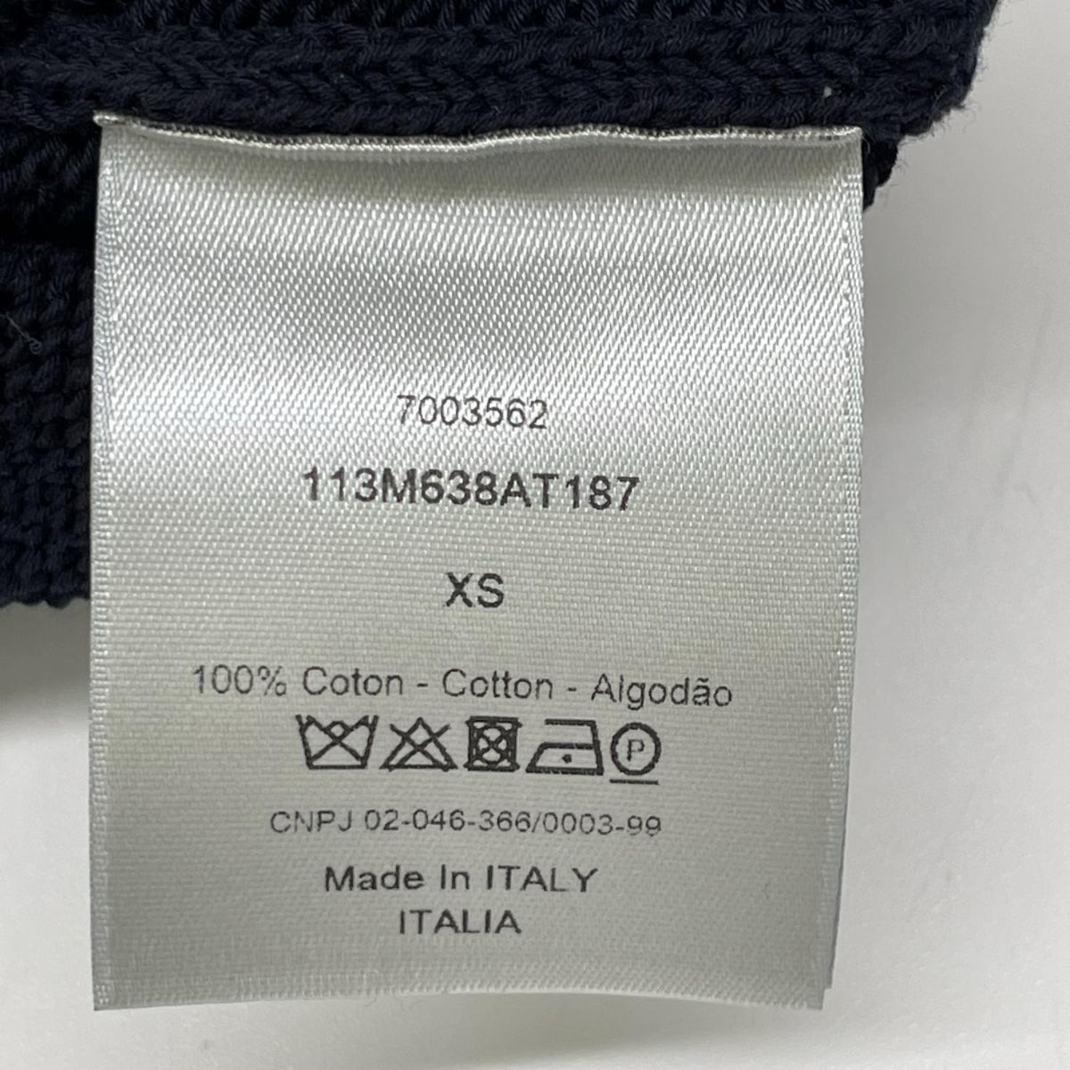 DIOR ディオール 113M638AT187 ネイビー オブリーク トロッター 長袖ニット トップス