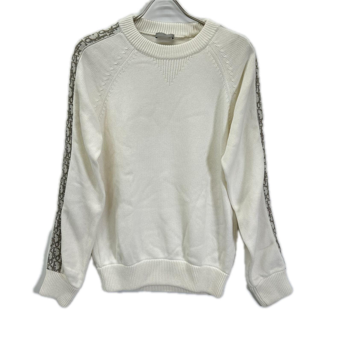 DIOR ディオール 113M638AT187 ホワイト オブリーク トロッター 長袖ニット トップス