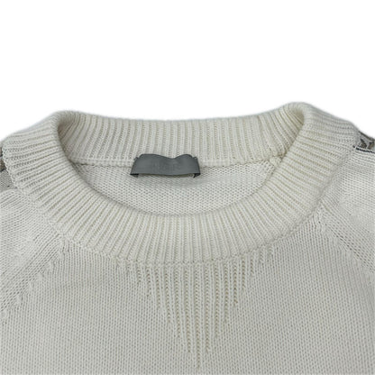 DIOR ディオール 113M638AT187 ホワイト オブリーク トロッター 長袖ニット トップス