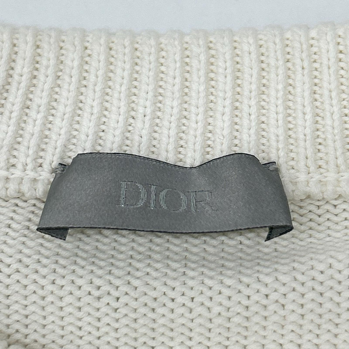 DIOR ディオール 113M638AT187 ホワイト オブリーク トロッター 長袖ニット トップス