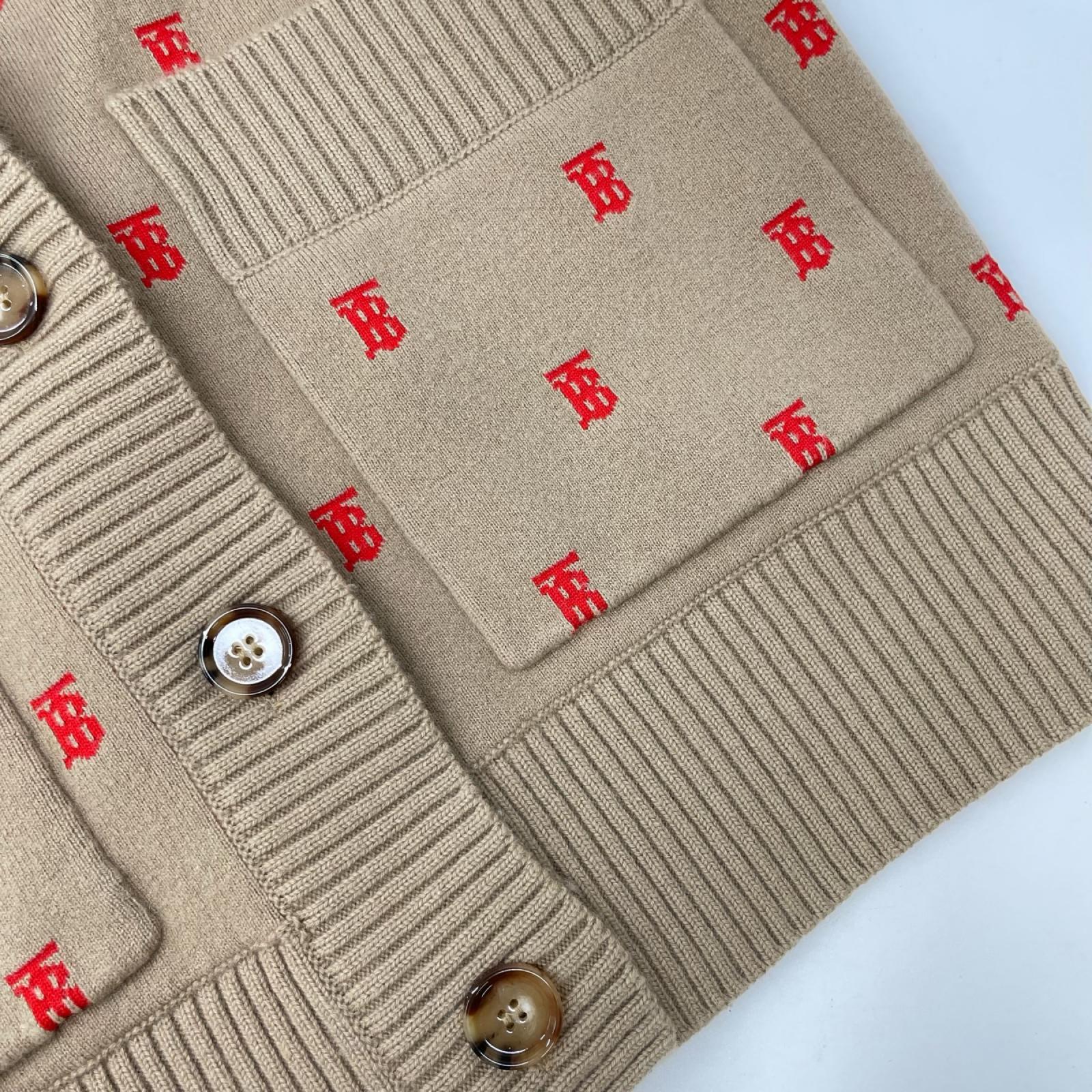 BURBERRY バーバリー 8021032 ブラウン カシミヤ混 カーディガン トップス