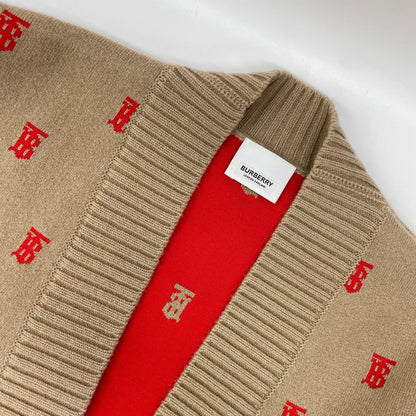 BURBERRY バーバリー 8021032 ブラウン カシミヤ混 カーディガン トップス