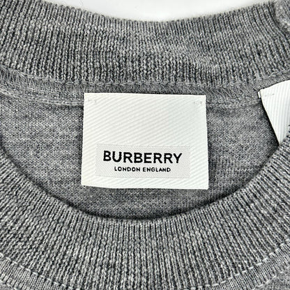 BURBERRY バーバリー 8028718 グレー ウール 長袖ニット トップス