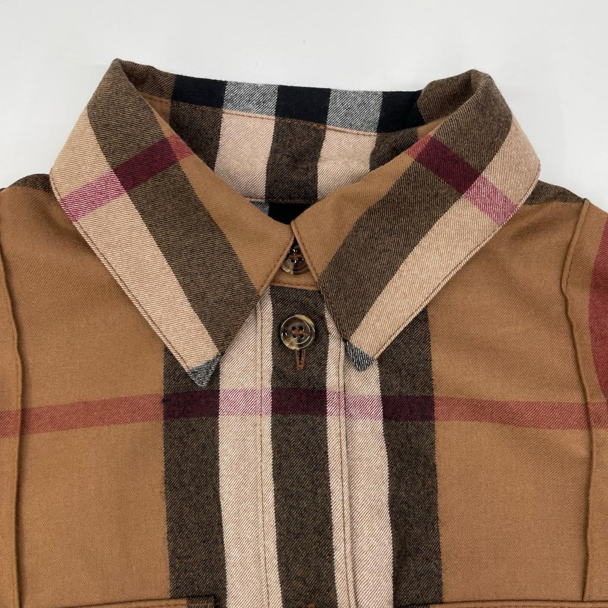 BURBERRY バーバリー 8046712 ブラウン ノバチェック ウール ベルテッド ワンピース ワンピース