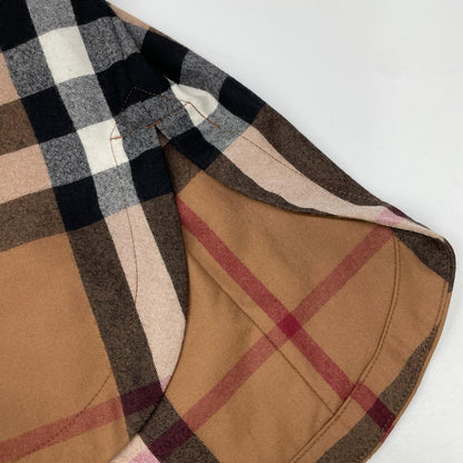 BURBERRY バーバリー 8046712 ブラウン ノバチェック ウール ベルテッド ワンピース ワンピース