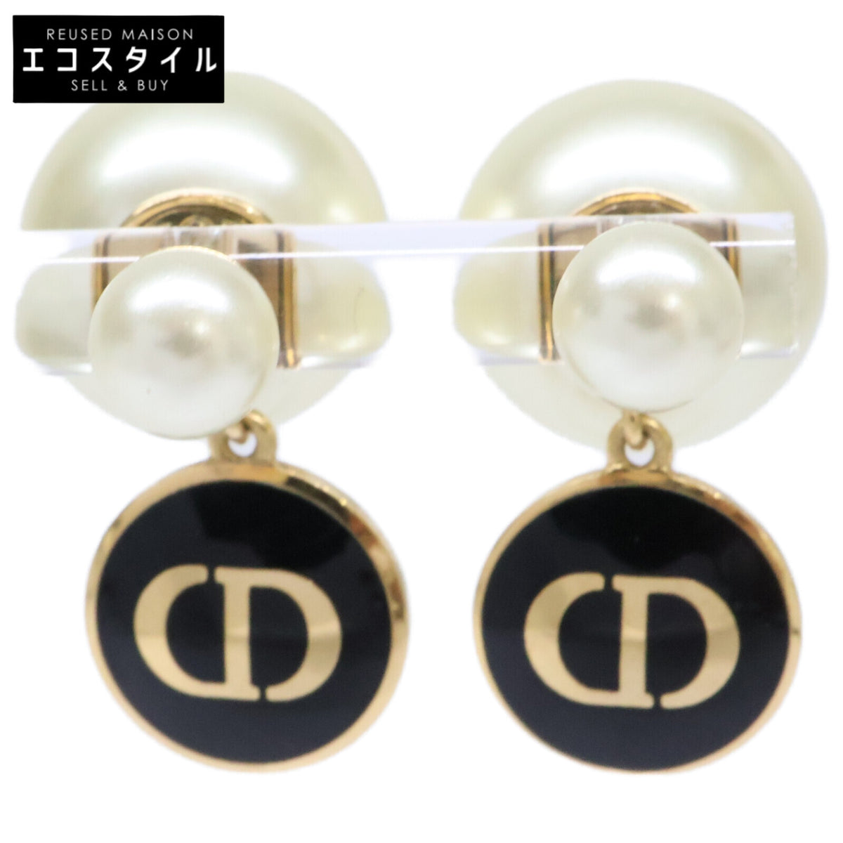 DIOR ディオール Dior Tribales ディオール トライバル CDシグネチャー レジンパール ピアス