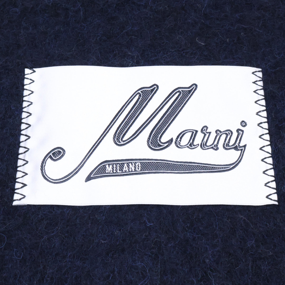 MARNI マルニ 【美品/国内正規】ASZC0005A0 UTW918 00B99 ロゴパッチ アルパカ マフラー