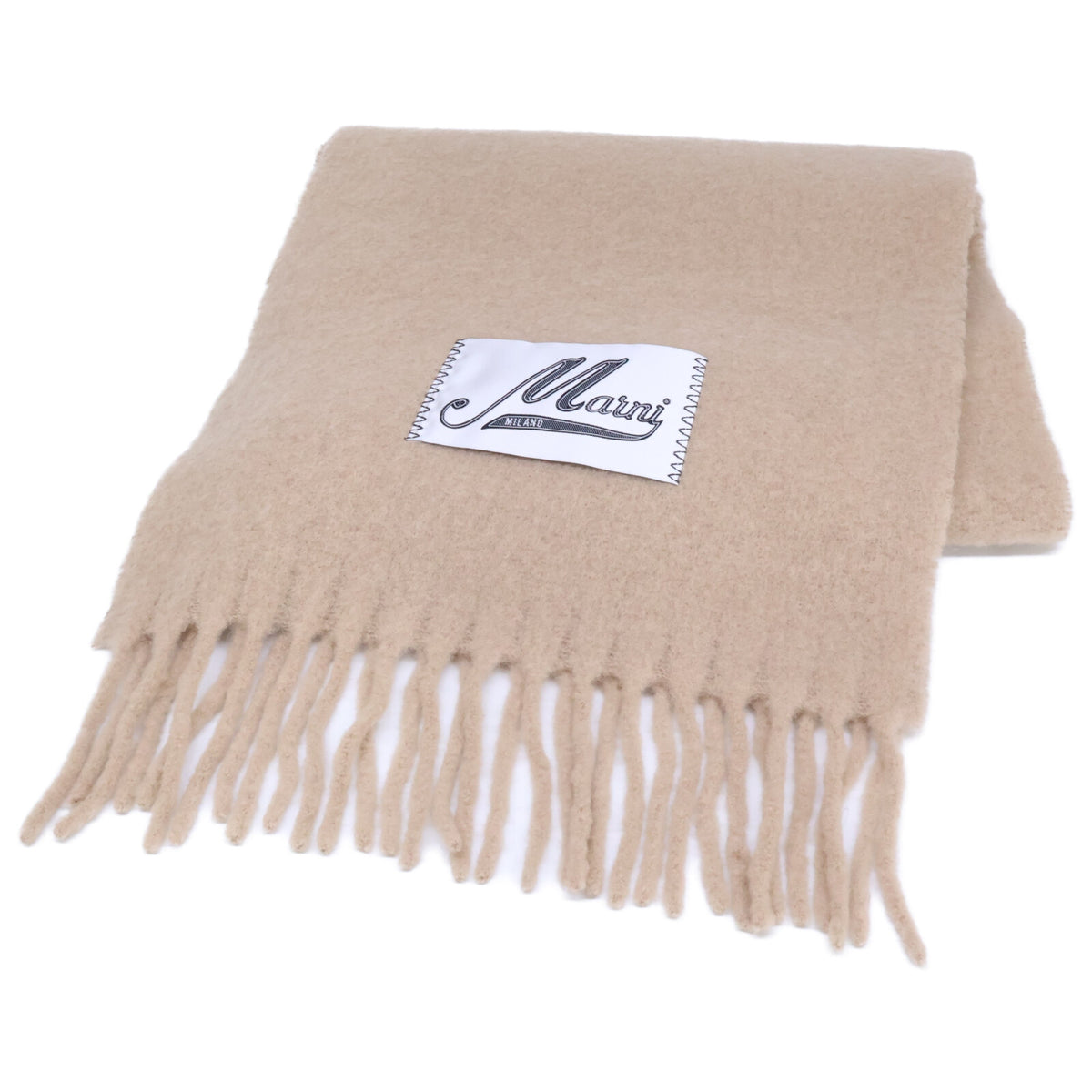 MARNI マルニ 【美品/国内正規】SCMC0059Y0 UTW918 00M02 ロゴパッチ アルパカ マフラー