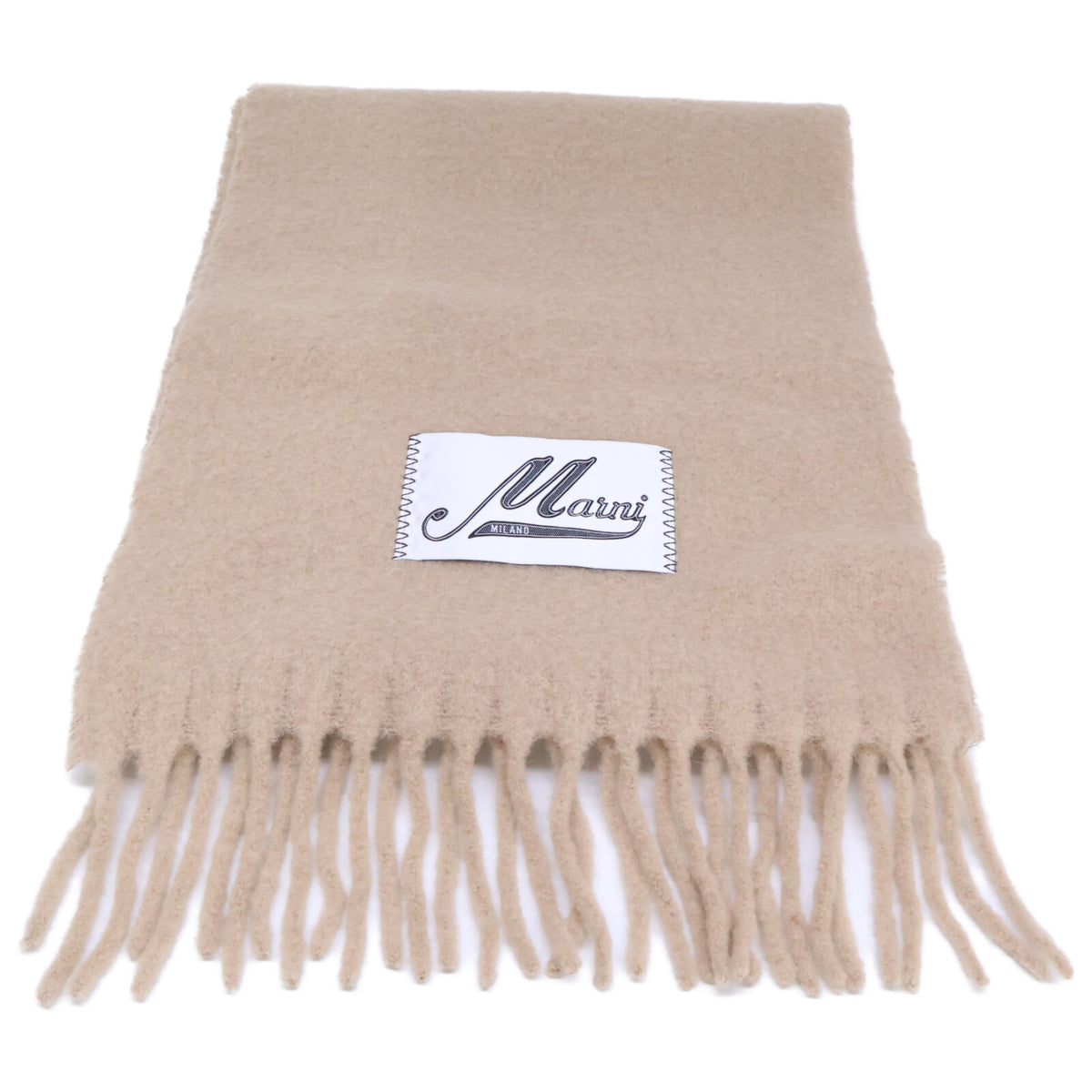 MARNI マルニ 【美品/国内正規】SCMC0059Y0 UTW918 00M02 ロゴパッチ アルパカ マフラー