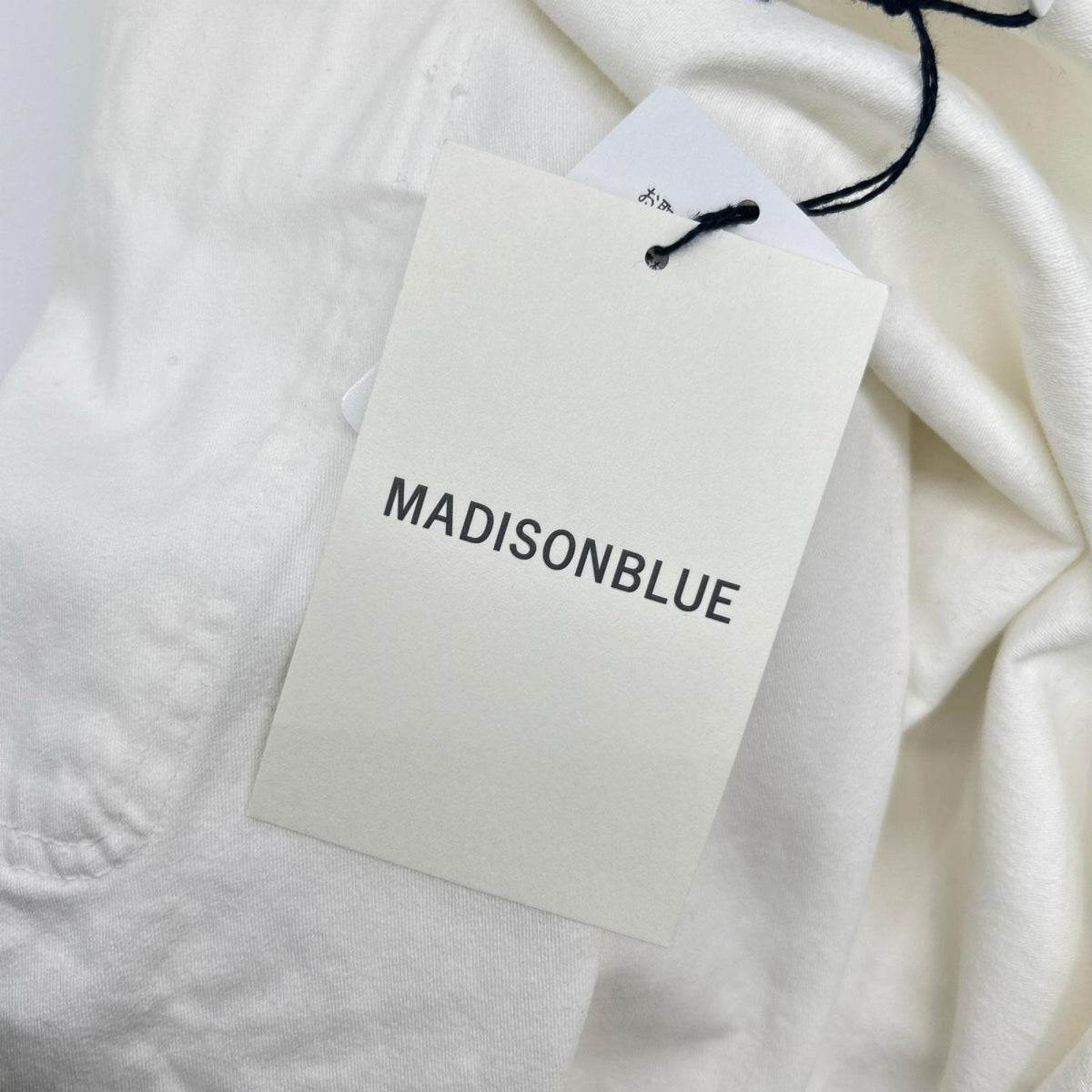 MADISON BLUE マディソンブルー ホワイト HAMPTON BACK SATIN SHIRT ハンプトン バックサテンシャツ トップス