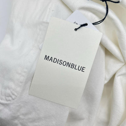 MADISON BLUE マディソンブルー ホワイト HAMPTON BACK SATIN SHIRT ハンプトン バックサテンシャツ トップス