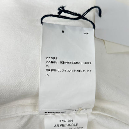 MADISON BLUE マディソンブルー ホワイト HAMPTON BACK SATIN SHIRT ハンプトン バックサテンシャツ トップス
