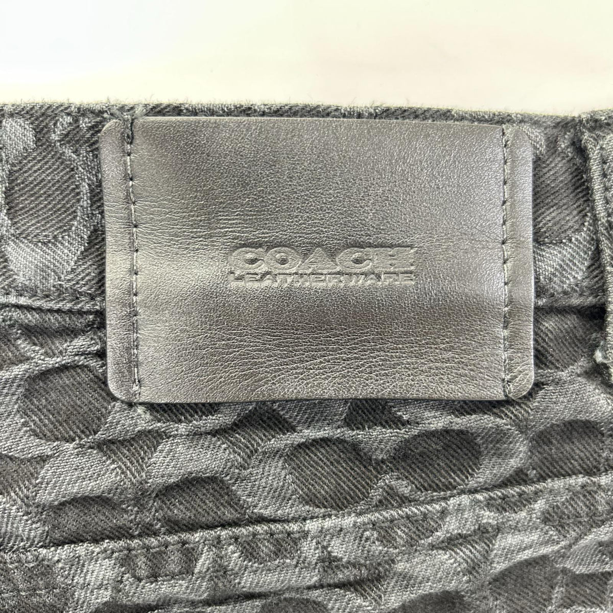 COACH コーチ CL363 ブラック シグネチャー デニム パンツ ボトムス