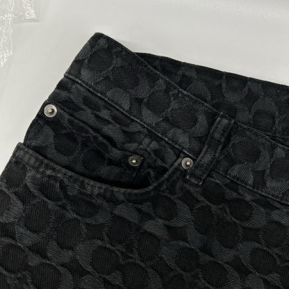 COACH コーチ CL363 ブラック シグネチャー デニム パンツ ボトムス