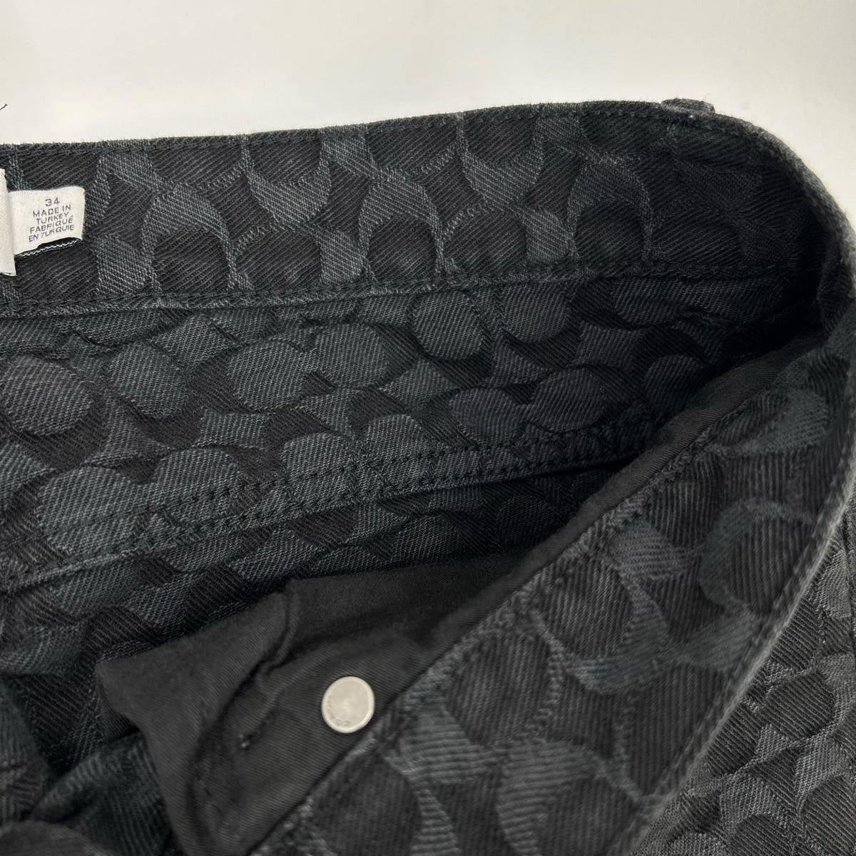 COACH コーチ CL363 ブラック シグネチャー デニム パンツ ボトムス