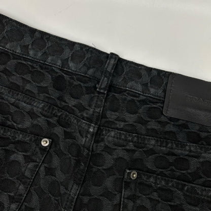 COACH コーチ CL363 ブラック シグネチャー デニム パンツ ボトムス
