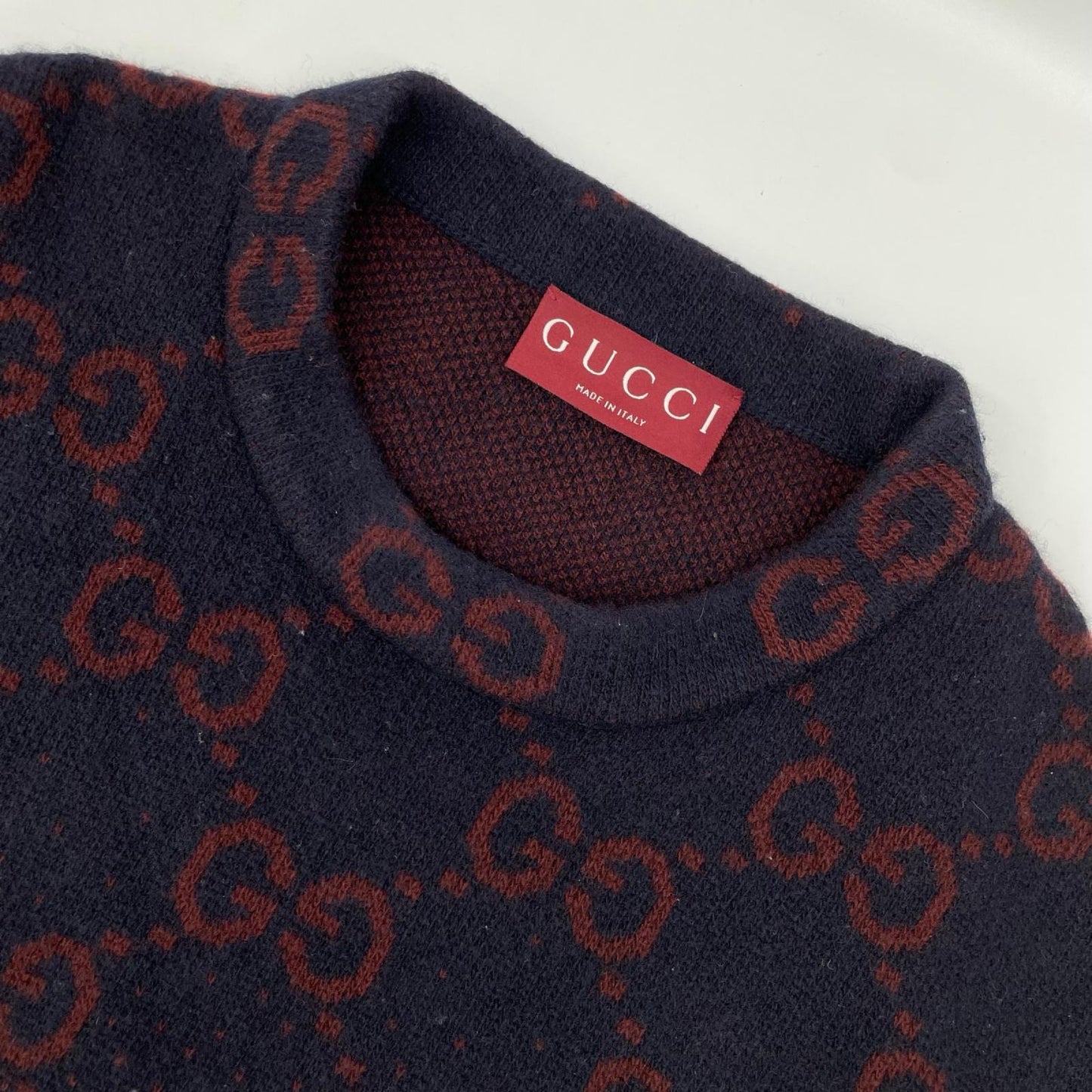 GUCCI グッチ 788533 xkd42 レッド GG総柄 ニットトップス トップス