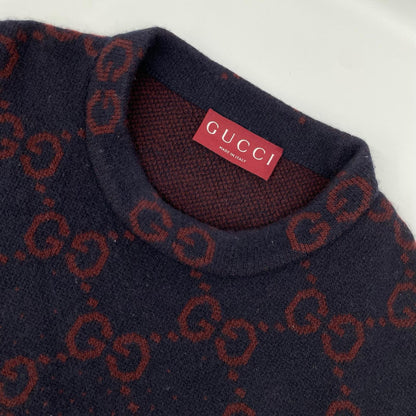 GUCCI グッチ 788533 xkd42 レッド GG総柄 ニットトップス トップス