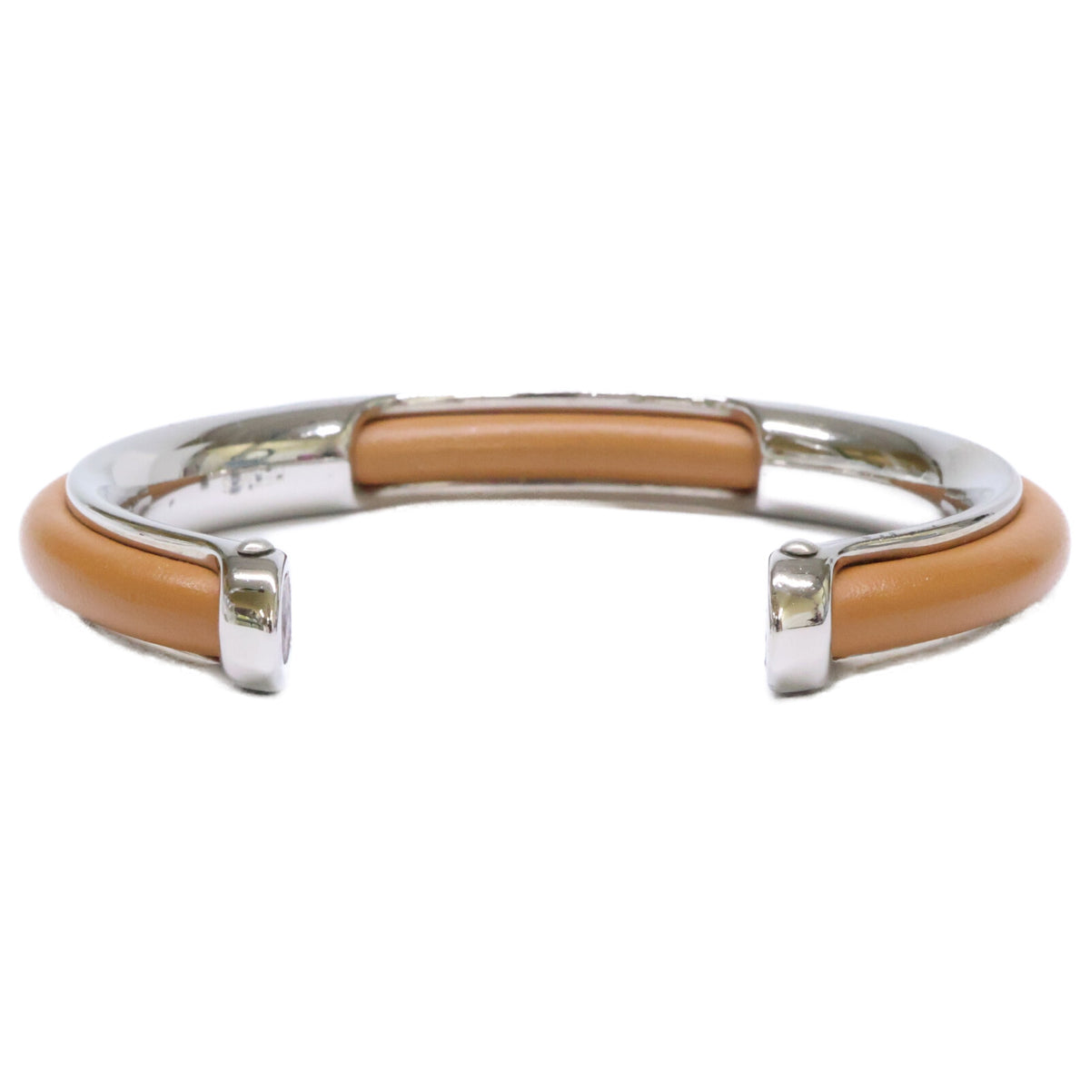 HERMES エルメス メタル/レザー バングル