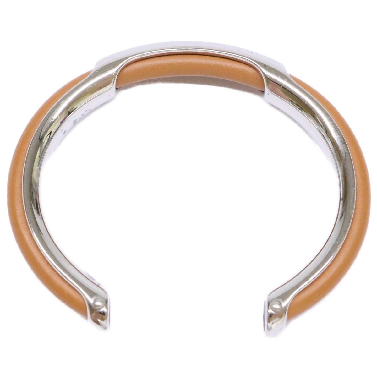 HERMES エルメス メタル/レザー バングル