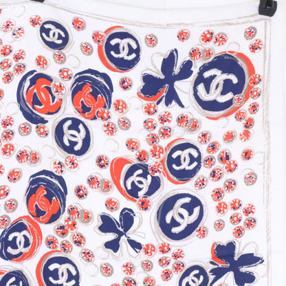 CHANEL シャネル 12P CC ココマーク クローバー シルク スカーフ