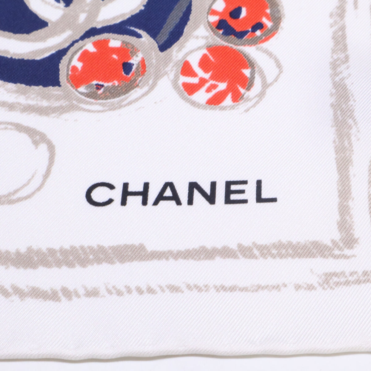 CHANEL シャネル 12P CC ココマーク クローバー シルク スカーフ