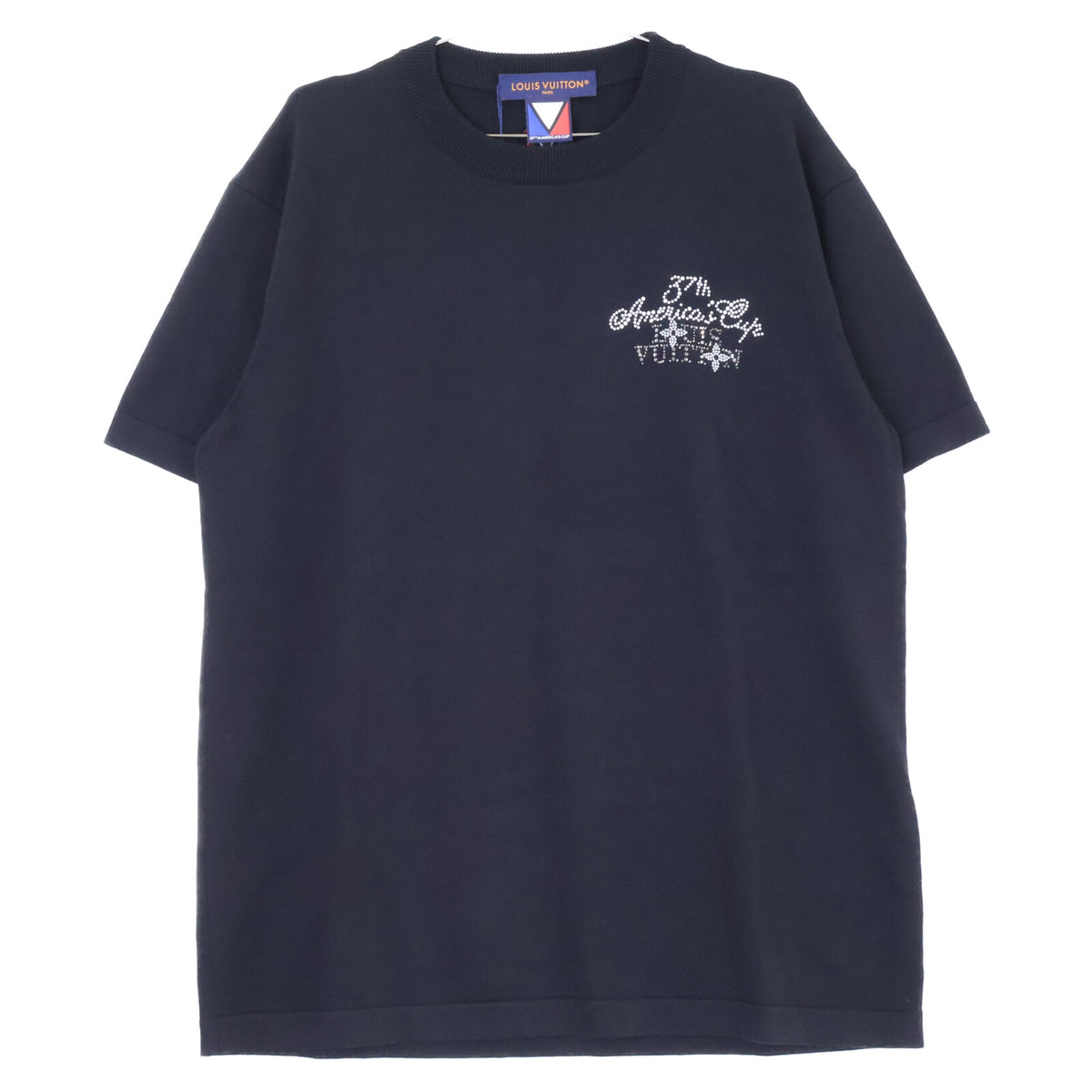 LOUIS VUITTON ルイヴィトン 【美品/国内正規/24年製】RM242MH OY8 HRN57W Embellished 37thアメリカズカップ 半袖ニットセーター トップス
