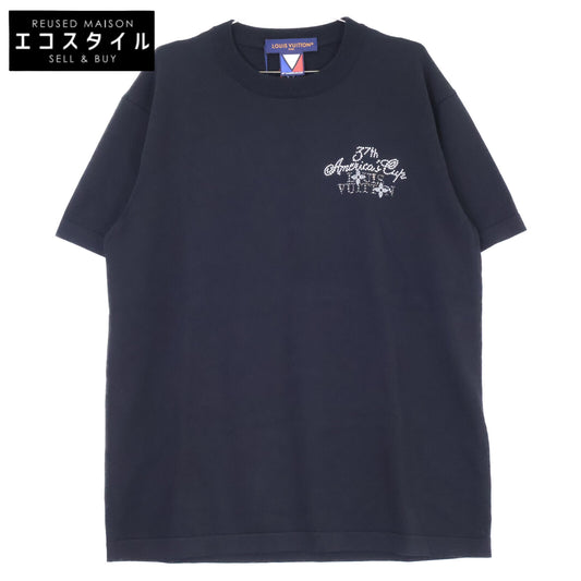 LOUIS VUITTON ルイヴィトン 【美品/国内正規/24年製】RM242MH OY8 HRN57W Embellished 37thアメリカズカップ 半袖ニットセーター トップス