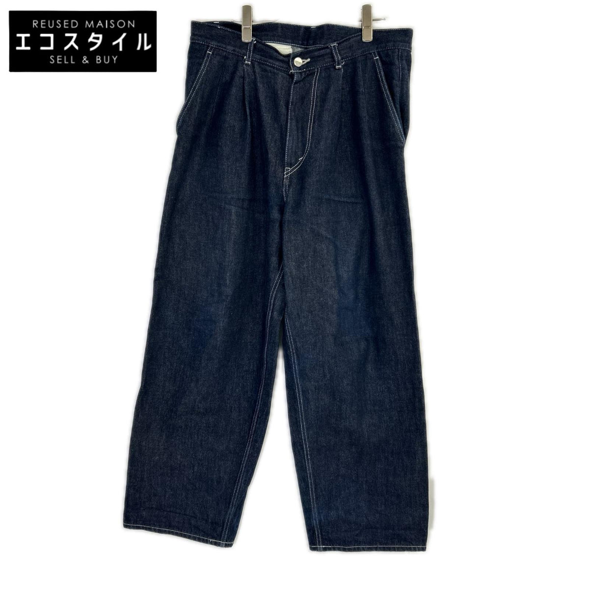 Graphpaper グラフペーパー GU243-40188RB インディゴ Selvage Denim Two Tuck Pants/セルビッジデニム2タックパンツ ボトムス