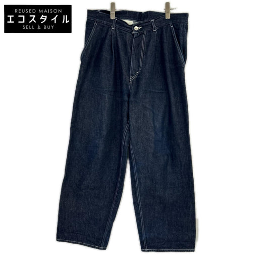 Graphpaper グラフペーパー GU243-40188RB インディゴ Selvage Denim Two Tuck Pants/セルビッジデニム2タックパンツ ボトムス
