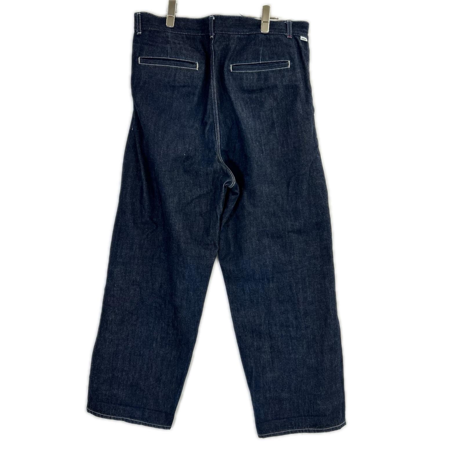 Graphpaper グラフペーパー GU243-40188RB インディゴ Selvage Denim Two Tuck Pants/セルビッジデニム2タックパンツ ボトムス