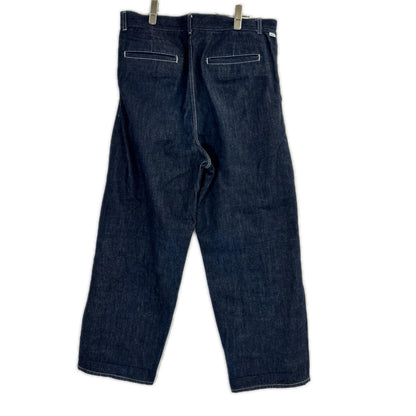 Graphpaper グラフペーパー GU243-40188RB インディゴ Selvage Denim Two Tuck Pants/セルビッジデニム2タックパンツ ボトムス