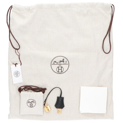 HERMES エルメス G刻印 ノワール ゴールド金具 トゴ バーキン25 ハンドバッグ
