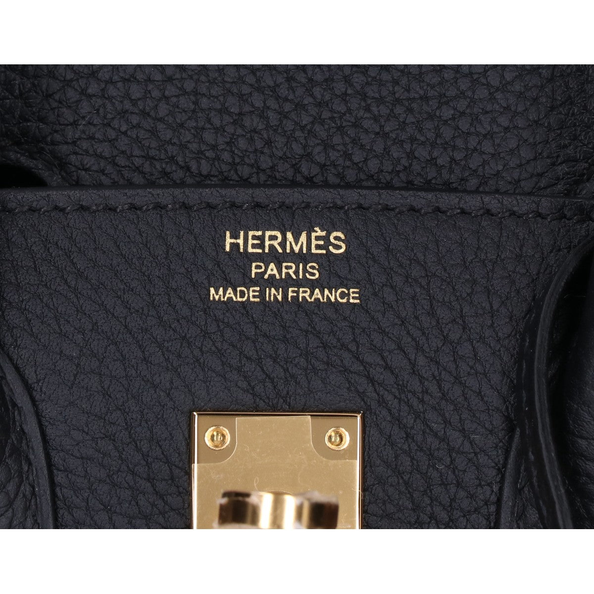 HERMES エルメス G刻印 ノワール ゴールド金具 トゴ バーキン25 ハンドバッグ